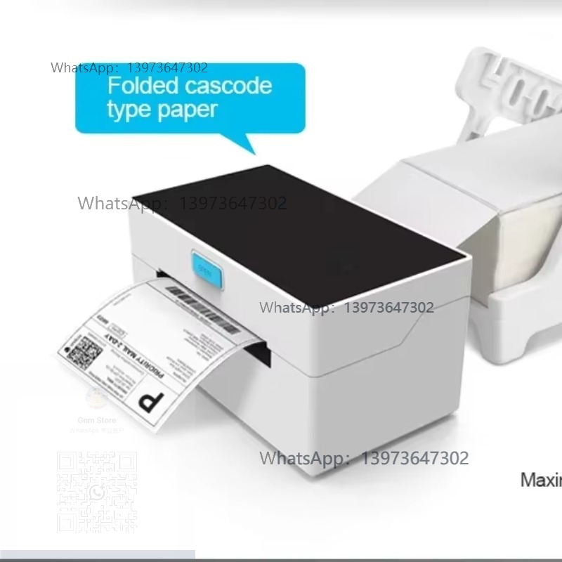 Label Printer - 3인치 80mm 무선 USB 열전사 스티커
