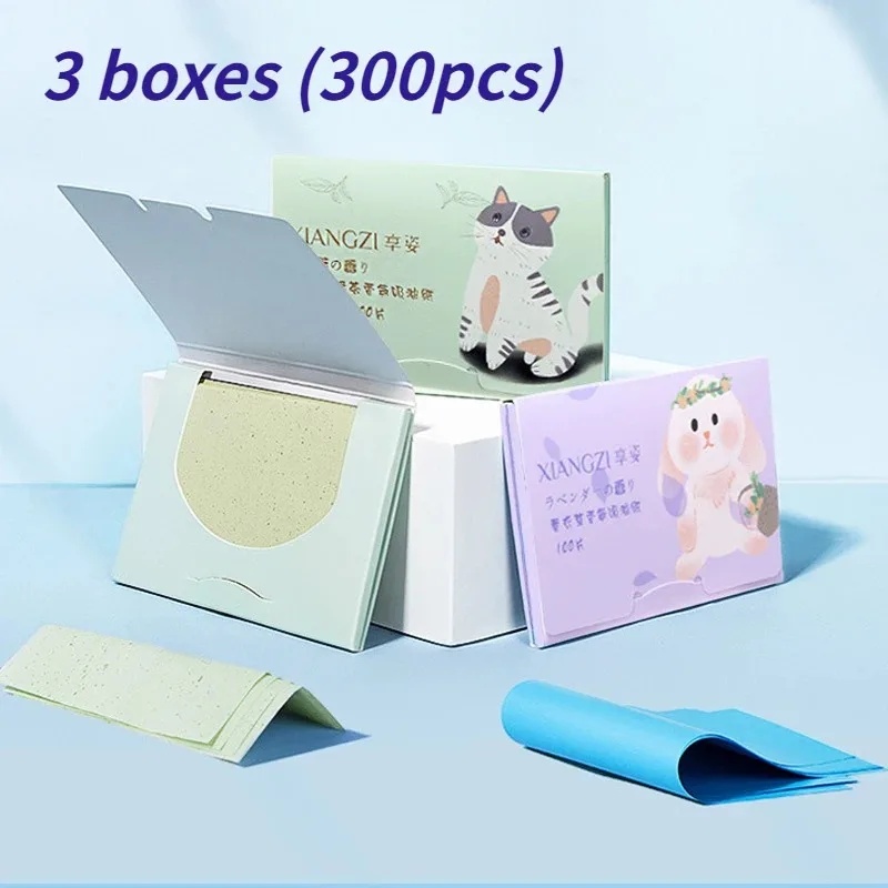 Printer Paper - 100pcs/1bag 휴대용 페이스 오일 블로팅 페이퍼