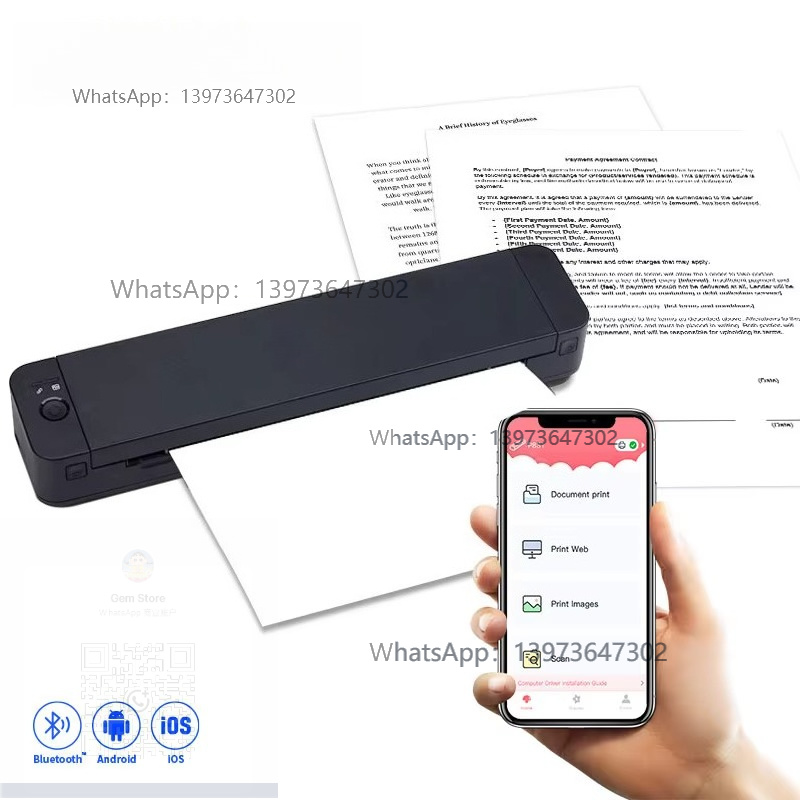 Thermal Printer - 신제품 300dpi 휴대용 A4 프린터 열전사