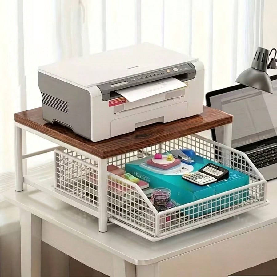 ONESIMCR 프린터 스탠드, 2단 나무 선반이 있는 - Commercial Book Printing Machines 리뷰 및 가격