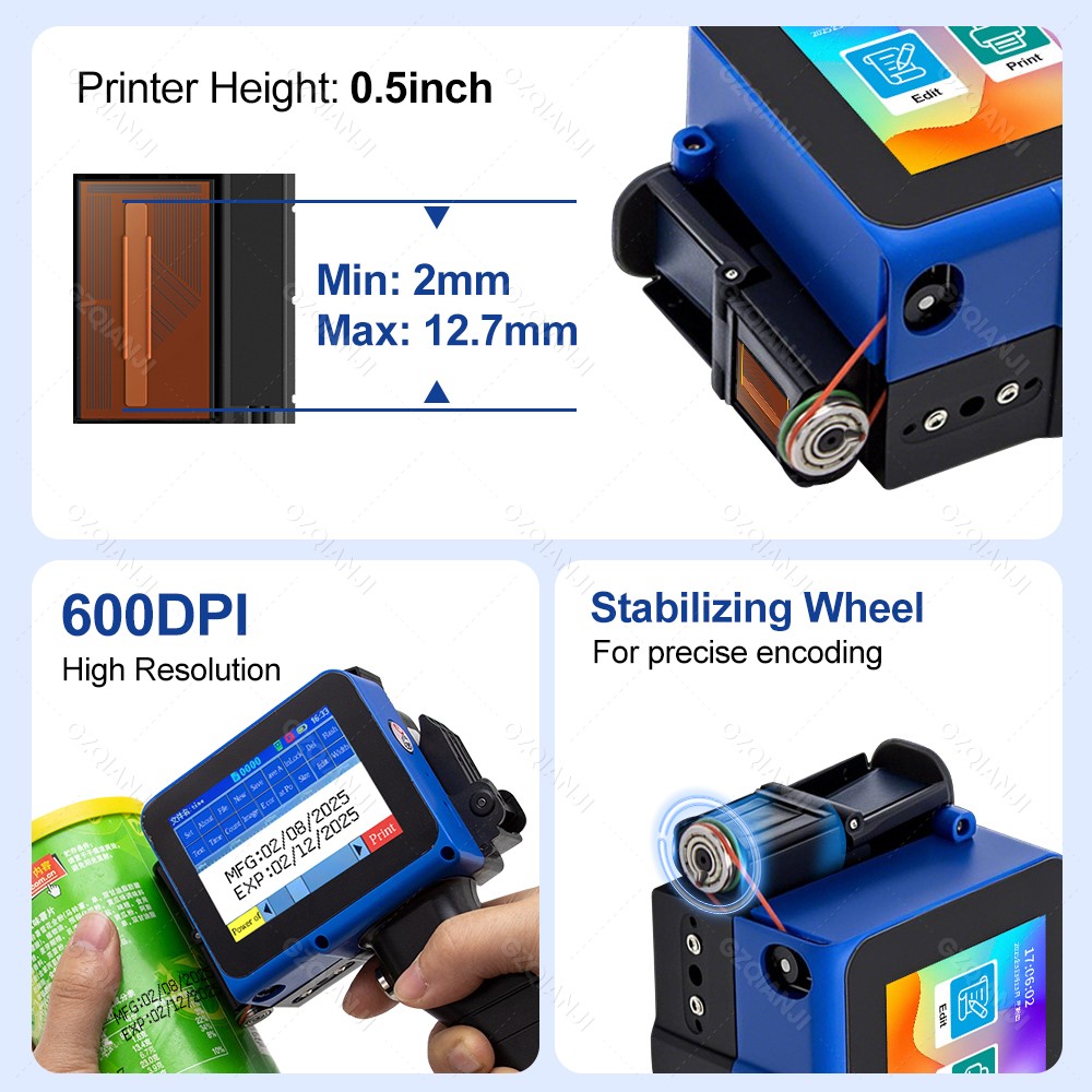 12.7mm 라벨 잉크젯 프린터 휴대용 프린터 600d - Label Printer 리뷰 및 가격